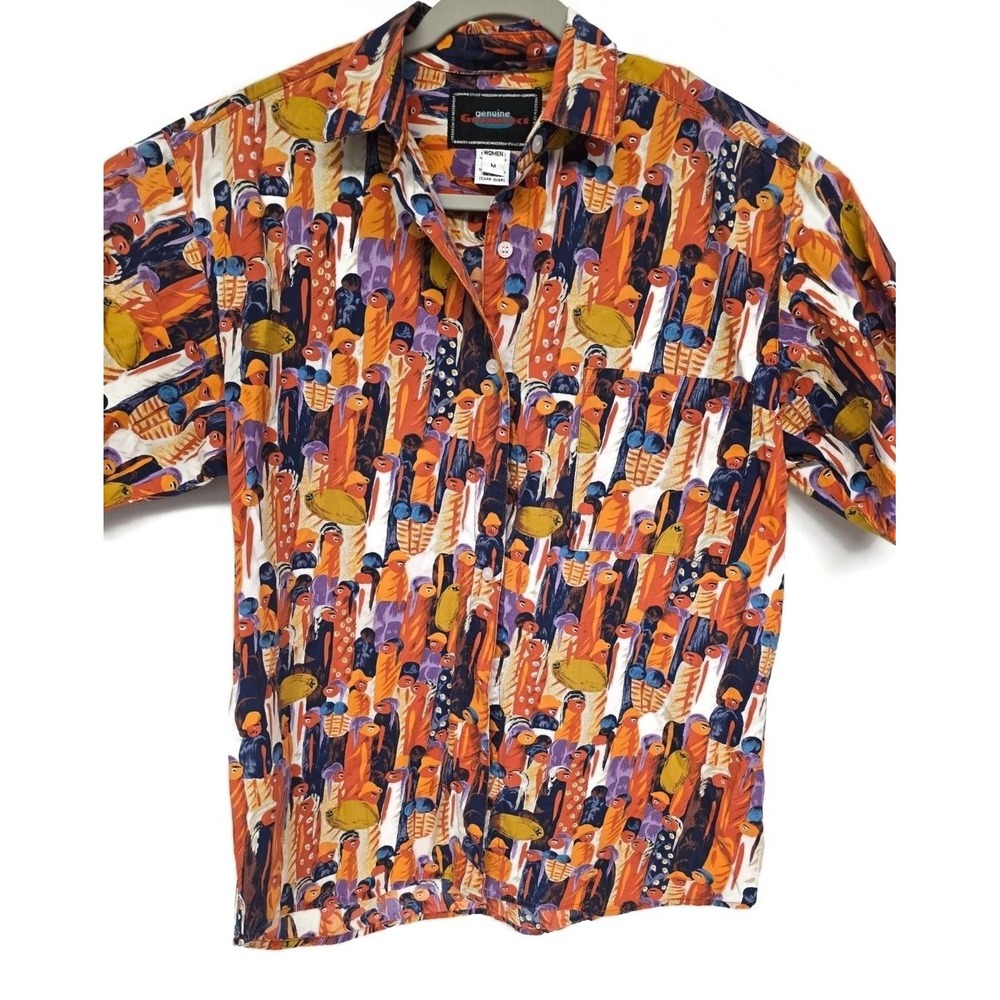 vintage 1990s all-over USA made GRAMICCI hawaiian XL shirt pataloha - Picture 1 of 7